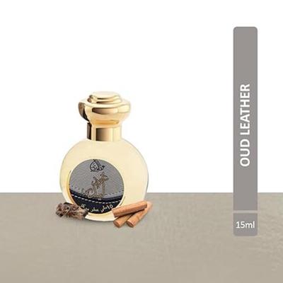 Huile de parfum concentrée Otoori Attar Oud Leather pour unisexe || 15 ml