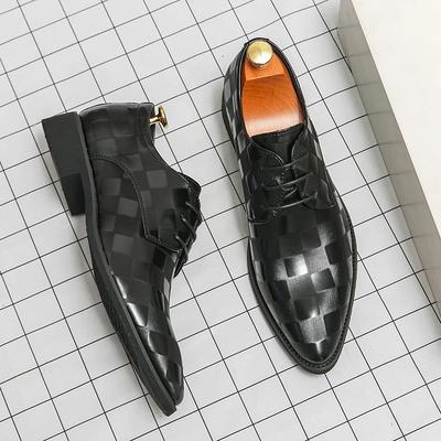 Mode Modische Schnür-Loafer mit spitzer Zehenpartie Luxuriöse Herren Business Formelle Kleiderschuhe Colorblocking Flache Schuhe Übergröße: 38-48
