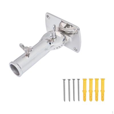 Flag Pole Holder, Flagpole Bracket, Universal ,180° Rotatable, Mounting Base Mount for RV Yachts