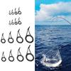 16Pcs Single Leg Ceramic Rings Fishing Casting Poles Guides Set Fishing Rod Guide Tip Circle Rings Eye Easy to Use