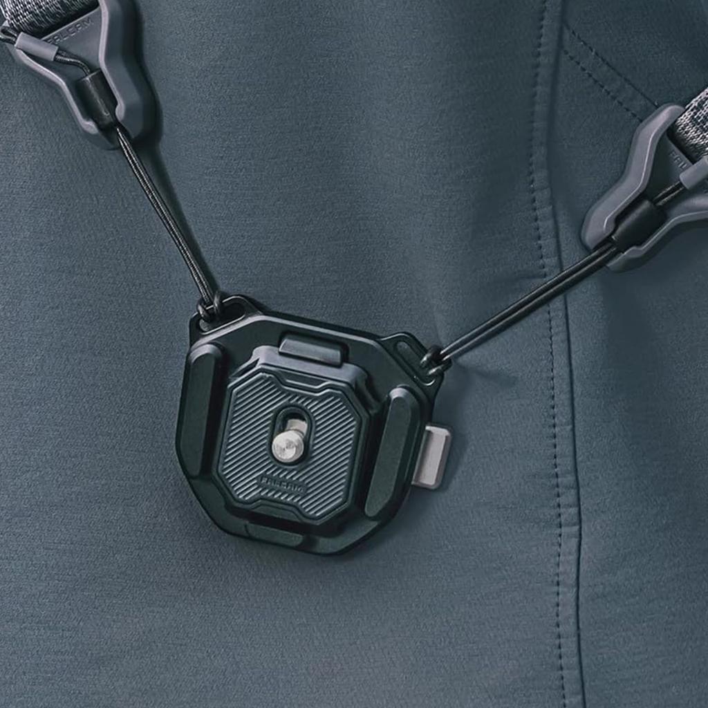 FALCAM F38 Quick Release Backpack Clip Mount with Plate Camera Capture Clip for Shoulder Strap 3142 V2 Upgraded Version Kit, -