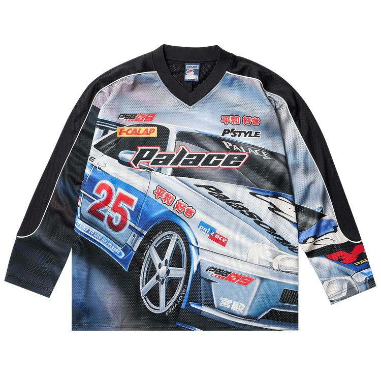 Palace Racey Jersey Black Unisex Tops P28ES009