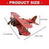 652F Metal Iron Aircraft Biplane Model Hanging Plane Handicraft Ornament Photo Props