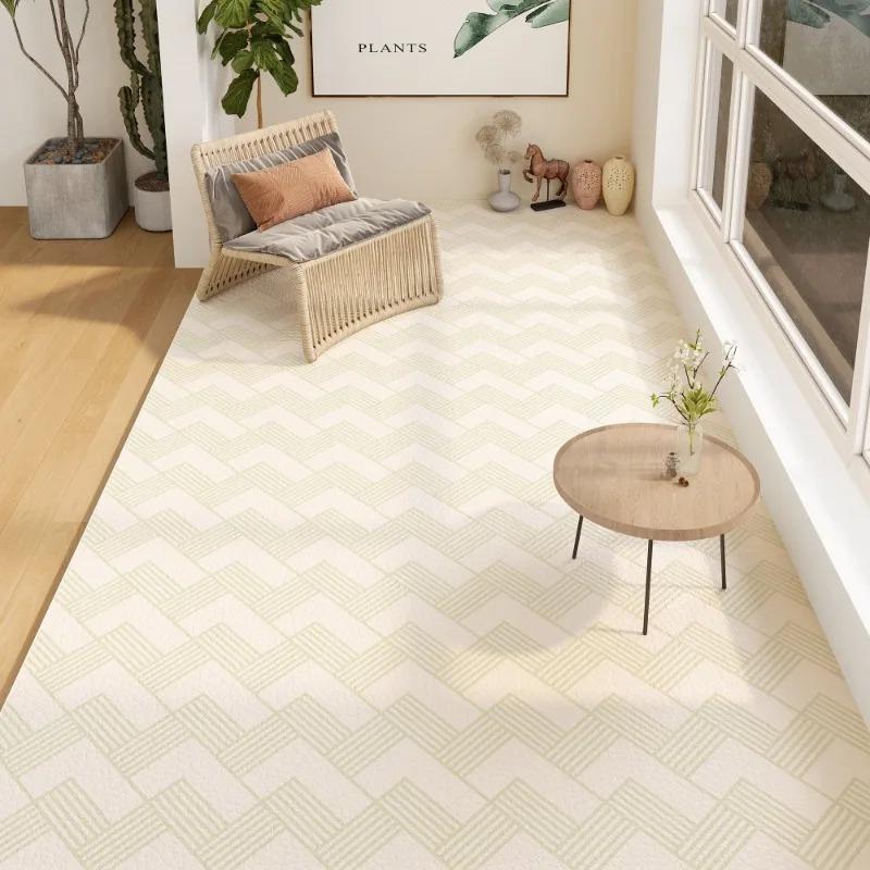Clover Pattern Carpet Mat Rug Watercolor Circles Checkerboard Minimalist Scandinavian Home Decoration Floor Mat Bedroom Rug