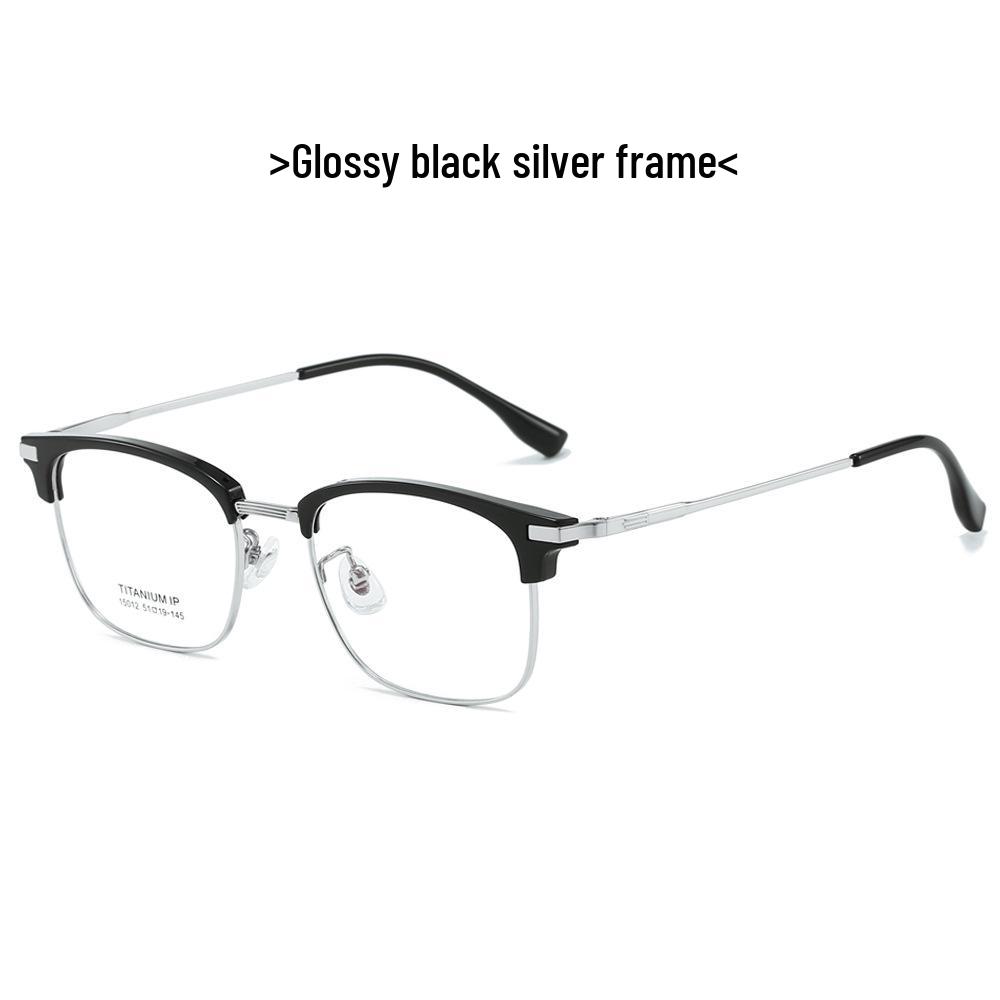 2024 Stylish Business Eyewear: TR Titanium Frame Glasses with Fade-Resistant Vacuum Electroplating - Model 15012