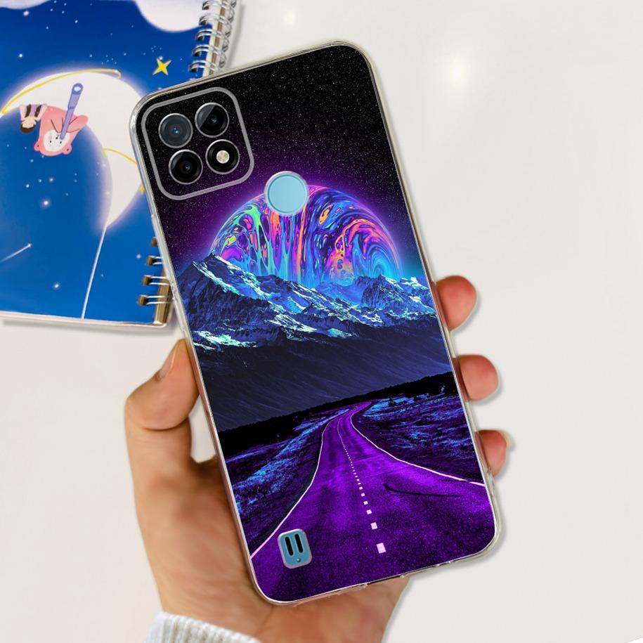 For Realme C21Y Case Realme C21 Phone Case 2023 New Printed Soft Back Cover For Realme C25 C25S C25Y RealmeC21Y Shockproof Coque