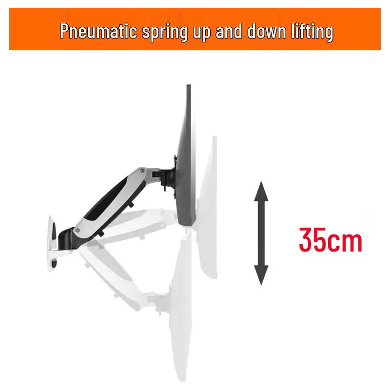 OLOEY Gas Spring Wall-Mounted Monitor Arm