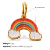 Cute Colorful Oil Dripping Small Pendant Multi-Style Cartoon Pendant Rainbow Smiley Face Love Diy Jewelry Accessories