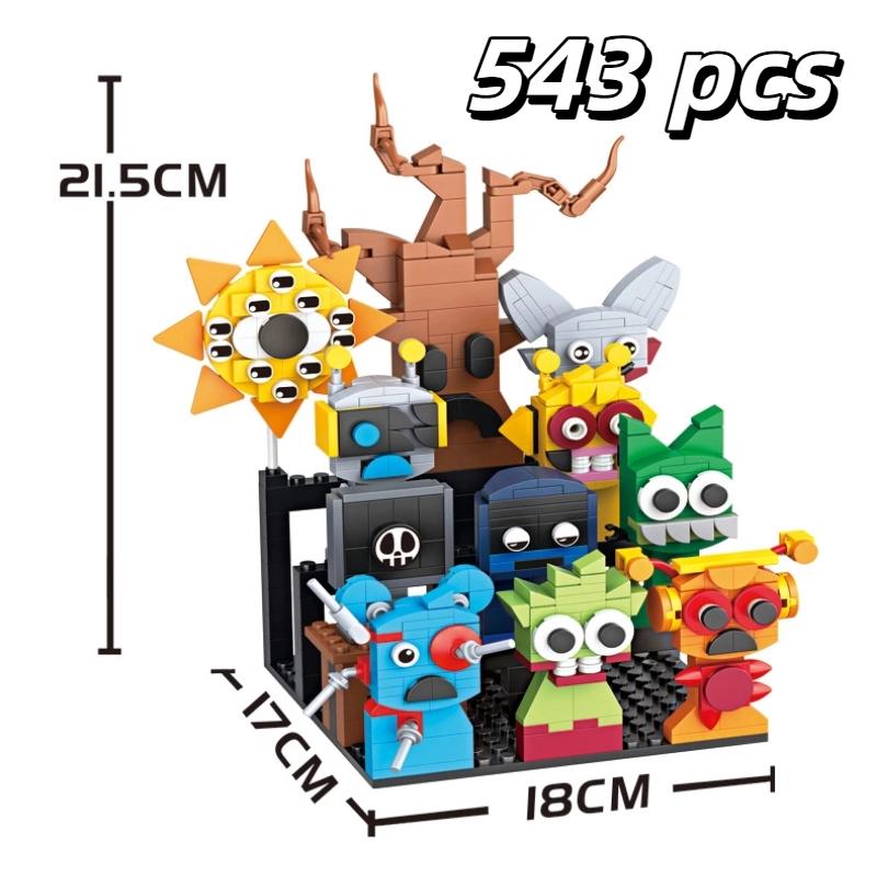 Non-Toxic Moc Game Sprunki Building Blocks Horror Anime Music Game 2 In 1 Friends Figures Bricks Toys Sets Birthday Christmas Gifts