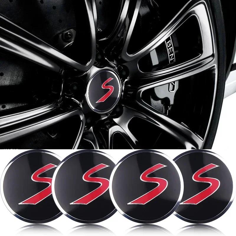 4pcs 56/60mm Car Wheel Hub Cap Tire Rims Center Cover Hubcaps Sticker For Mini Cooper S R56 R50 R53 F56 F55 R60 Accessories