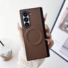 Folding screen fold1 mobile phone case galaxyzfold1/fold1/1 plain leather wireless magnetic mobile phone case