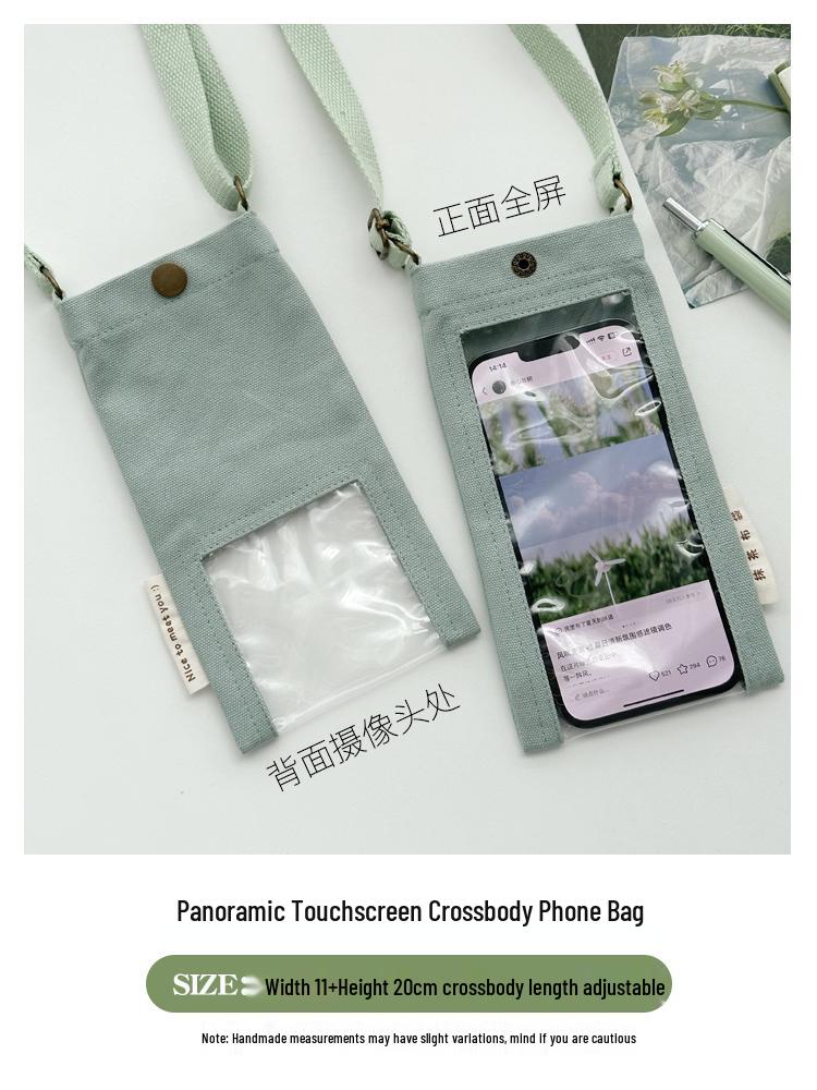 Sommerreise Touchscreen Umhänge-Handytasche - Mini Hänge-Halsbeutel