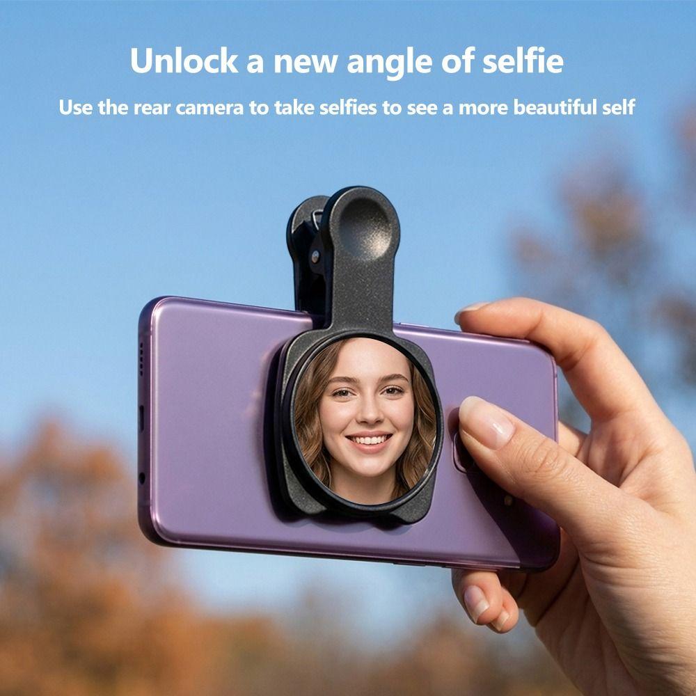 Anti-Spy Phone Rear Selfie Mirror Reflection Clip Selfie Mirror Clip  Smartphone