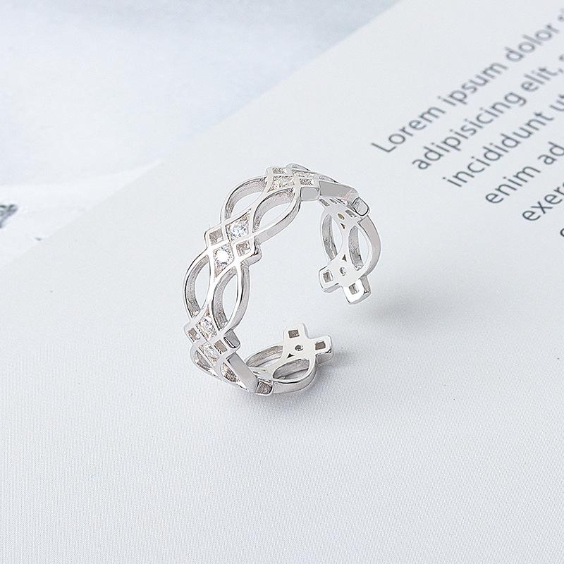 Tancise Classic 925 Sterling Silver Zircon Ring Ladies Jewelry Promesse de mariage Cadeau de fête