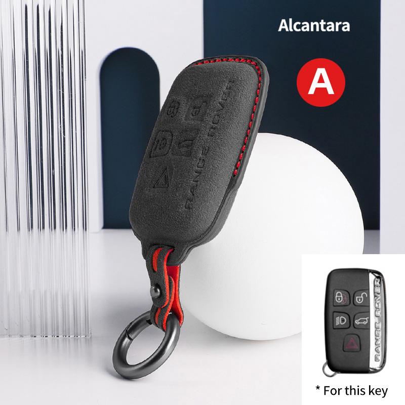Suede F For Land Rover Range Rover Sport Evoque Discovery 4 For Jaguar Freelander XFL XE XJ Smart Remote car key shell 5 Button
