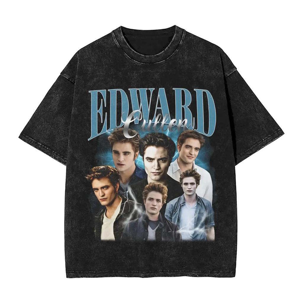 Crepuscolo Jacob Black Squadra Jacob Lupo Grafica Unisex Cotone Pesante Nero Vintage Streetwear T-Shirt