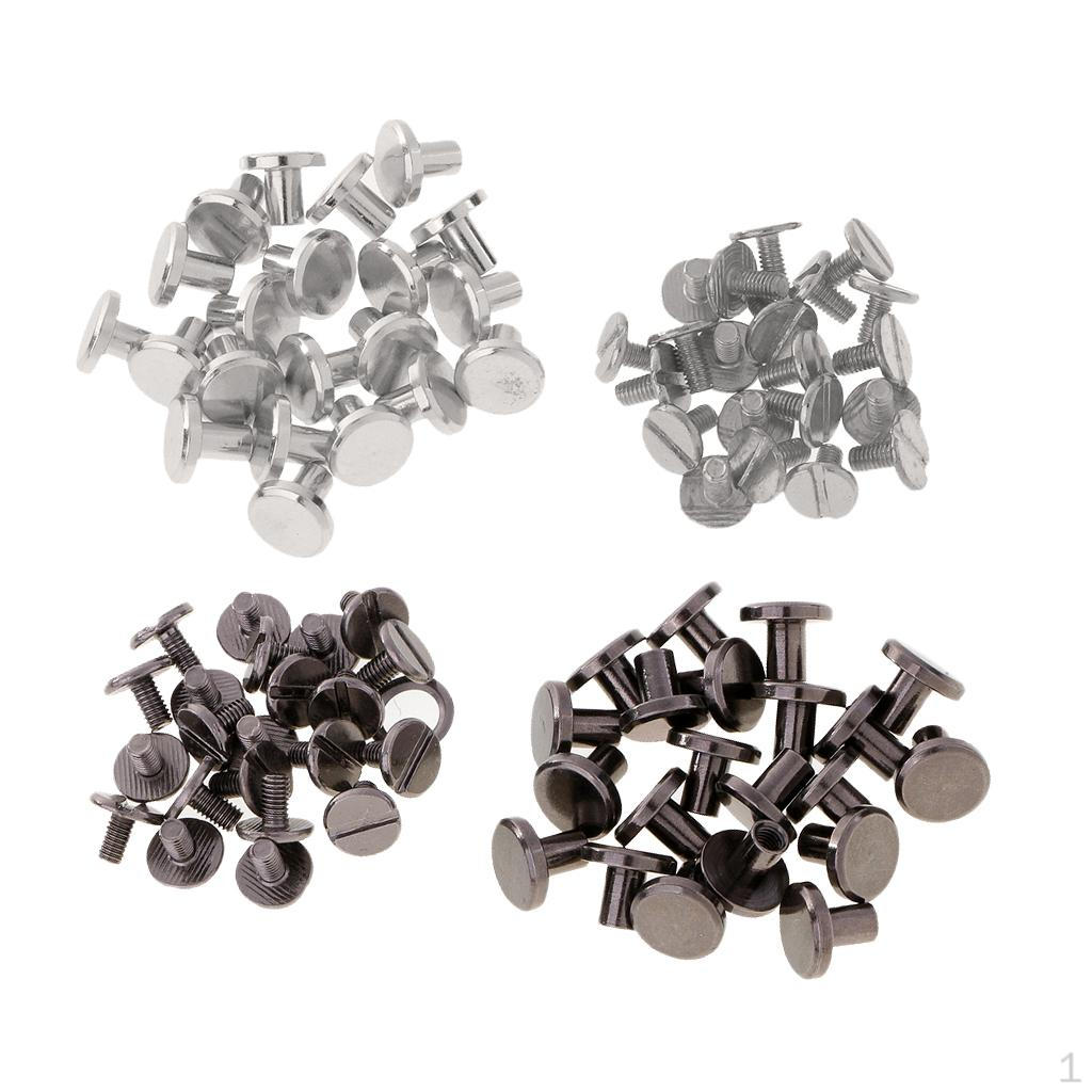 

40 комплектов латунных винтовых шипов 8 мм для кожаных ремней