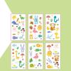 6PCS/set Kids Space Themed Temporary Tattoos Fantasy Planet Designs Fun Preschool Party Favors Stickers