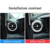 For Benz E-Class W213 ABS Console Both Side Air Vent Outlet Cover Ring 2016-
