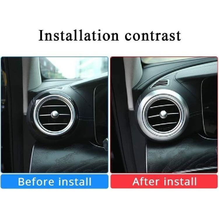 For Benz E-Class W213 ABS Console Both Side Air Vent Outlet Cover Ring 2016-