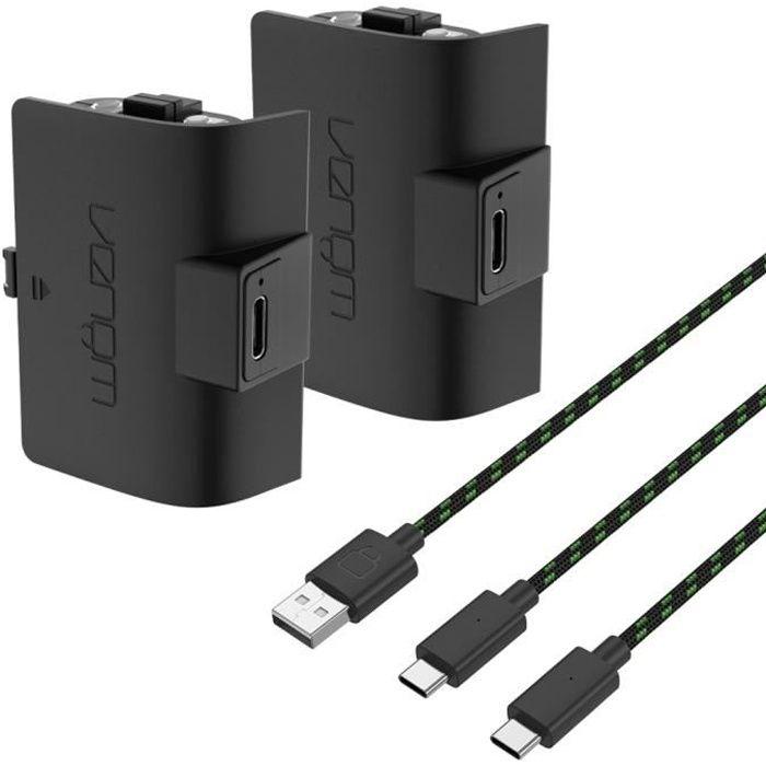 Pack Double Batterie Rechargeable Haute Capacité 1100mAh - Noir Pour Xbox Series X & S / Xbox One - Venom