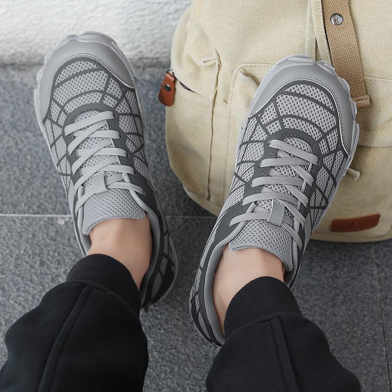 Fashion Minimalist Wide Toe Shoes Mens Lace Up Barefoot Sneaker Quality Training Shoes Men's Soft Bottom Black Casual Sports Vintage Boa