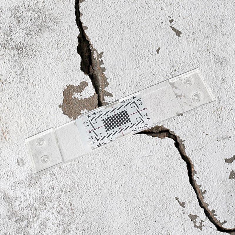 Acrylic Standard Concrete Crack Gauge Accurate Manual Crack Monitoring Tool Crack Measuring Ruler