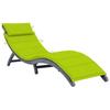 VidaXL Chaise Longue with Cushion Patio Lounge Chair Terrace Sunbed Garden Pool Outdoor Grey 3064055