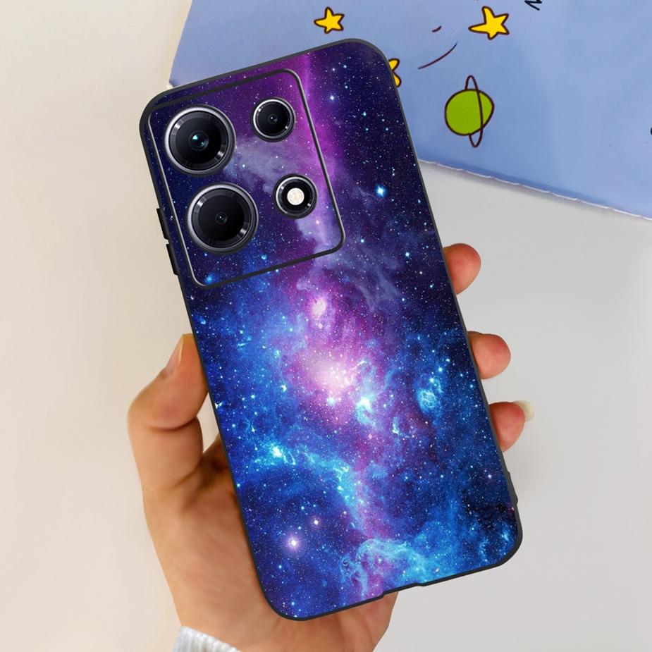 For Infinix Note 30i Case X6716 Stylish Cat Flowers Painted Cover Soft Silicone Phone Case For Infinix Note 30 Pro Note30 Bumper