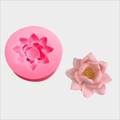 Formă de lotus pentru tort, formată manuală, forma creativă, din silicon, pentru săpun, tencuială, decorare decorativă a florilor, accesorii, unelte