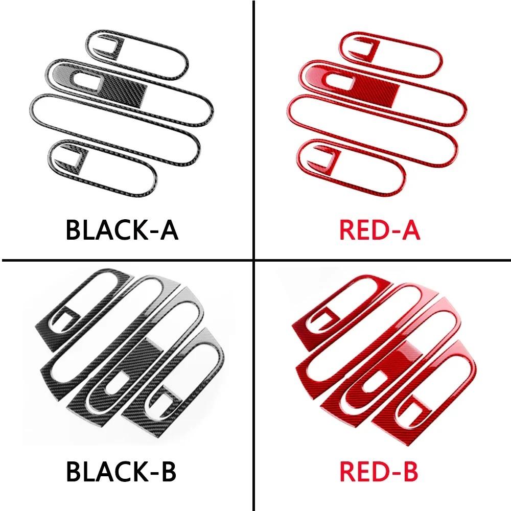 Door Window Lift Switch Frame Interior Soft Carbon Fiber Sticker Panel LHD RHD For BMW Mini Countryman U25 2024 2025