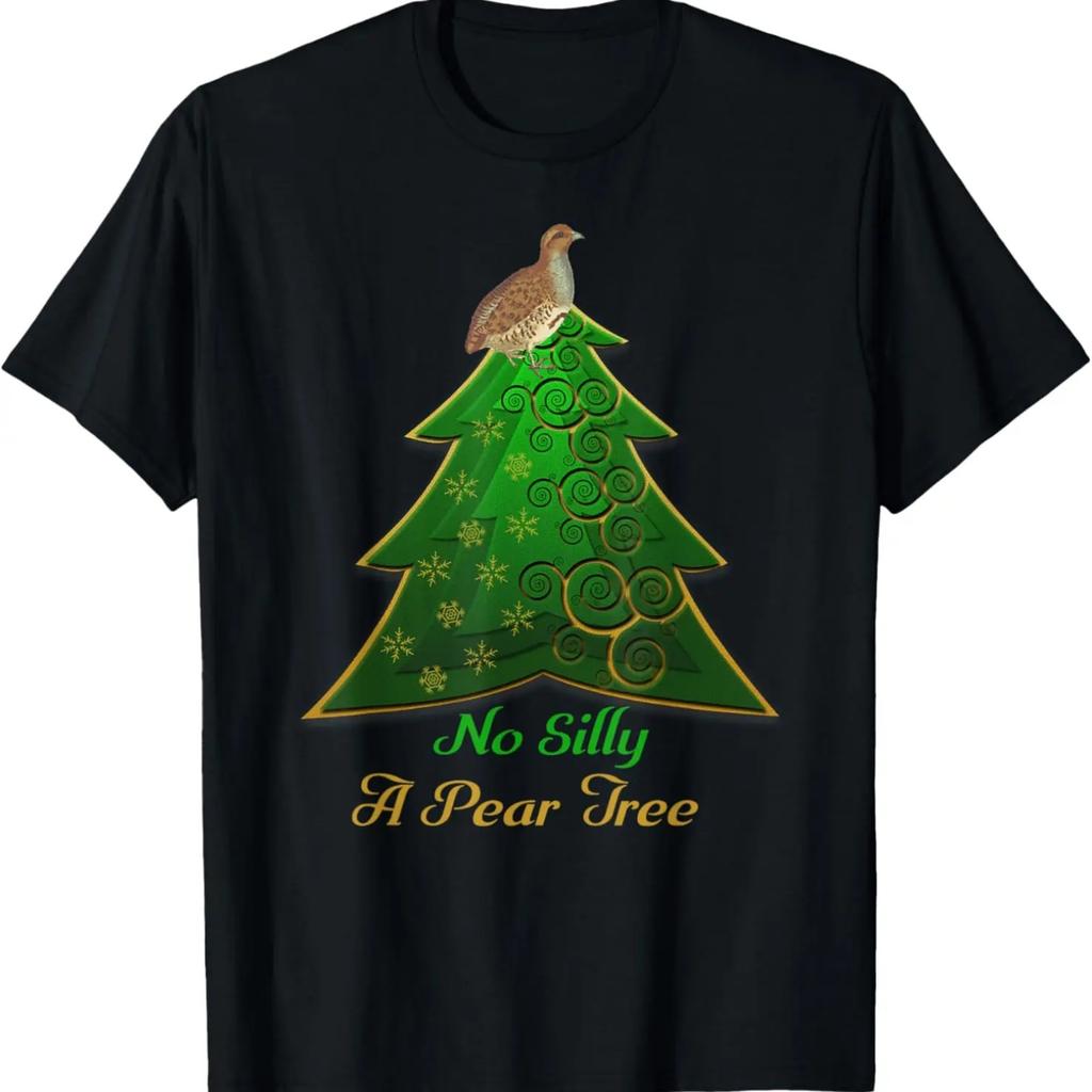Funny Partridge In A Pear Tree Christmas Tree Partridge T-Shirt