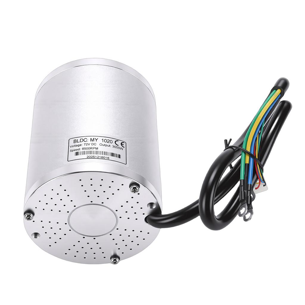 3000W Electric Brushless DC Motor Kit 72V 6500RPM High Speed Motor with Controller and Throttle for Go Kart Electric