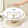 Plastic Collectible Display Case 360 View Rotating Cabinet With Dustproof Design Doll Display Box For Home Office