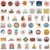 100 Travel Graffiti Stickers Suitcase Car Laptop Skateboard Mobile Phone Waterproof Decorative Stickers