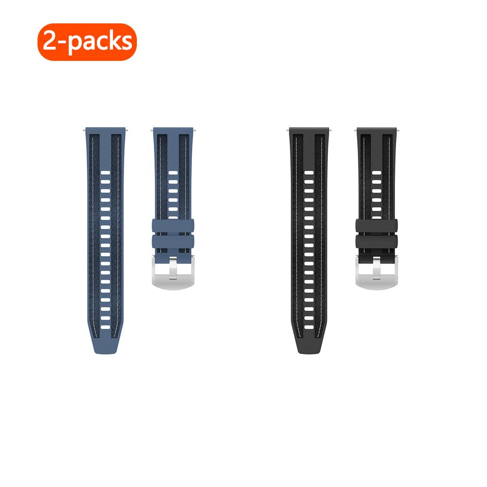 

2 шт. - 22 мм Подходит для Huawei WATCH GT5 46 мм/WATCH GT4 46 мм/WATCH 4 Pro/WATCH Ultimate композитный плетеный нейлоновый ремешок 22mm