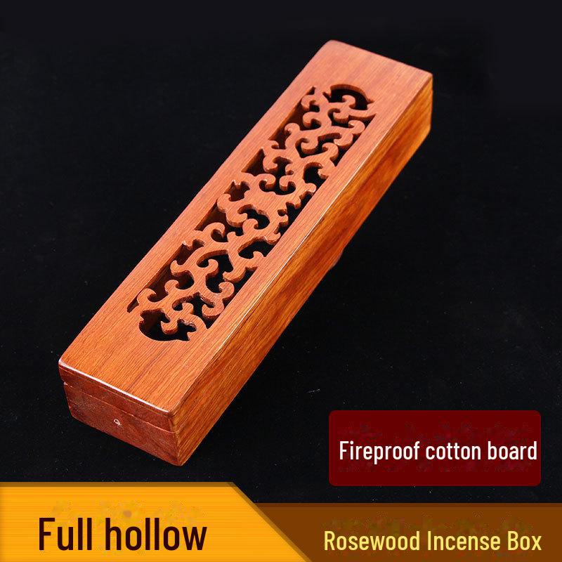 Arzător de tămâie din lemn de trandafir vietnamez și lemn de santal pentru tămâie de agar și tămâie indiană