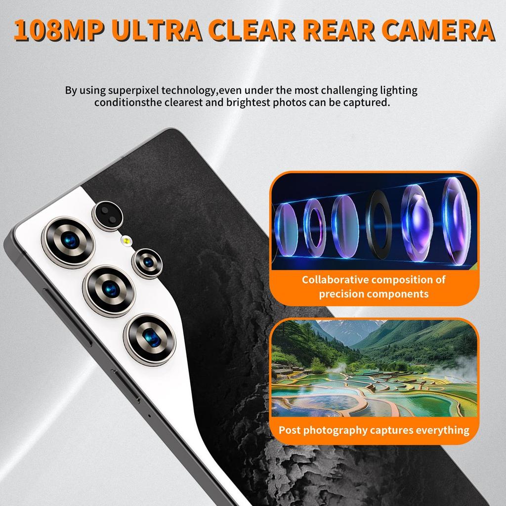 Cross-Border 7.3" S25 Ultra Android Smartphone 16GB+1TB