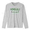 Honolulu Local Hawaiian Love City Pride Beach Gray T Shirt for  vintage Washed Top For Everyday Wear fashion graphic Stretched