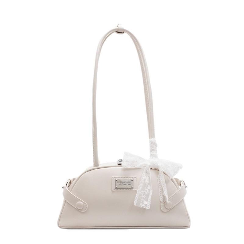 2025 Sweet Girl Lace Bow Shoulder Bag - Women's Stylish Underarm Design