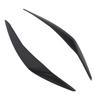 2 Pcs Headlight Eyebrow Left Right Front Light Eyelid Cover Trim for 5 Series F10 Pre‑LCI 2010 to 2013