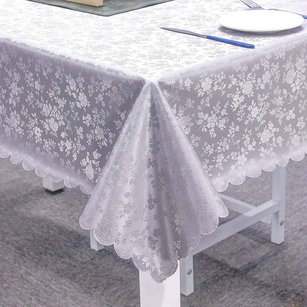 

Rectangular Dining Table Cloth Waterproof Oil Resistant Scald Washable Coffee Table Cloth Hotel Restaurant Elliptical Tablecloth (as the picture,90x150cm)