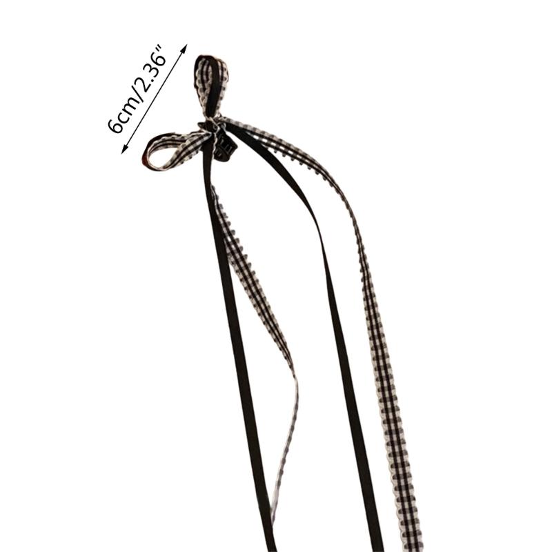 French Style Ribbon Hairpin Hair Ribbon Bow Clip Elegant Barrettes for Women Suitable for Everyday Use