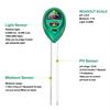 3 in 1 Digital PH Tester Sonnenlicht Bodenfeuchtigkeitsmesser Detektor Pflanze Garten
