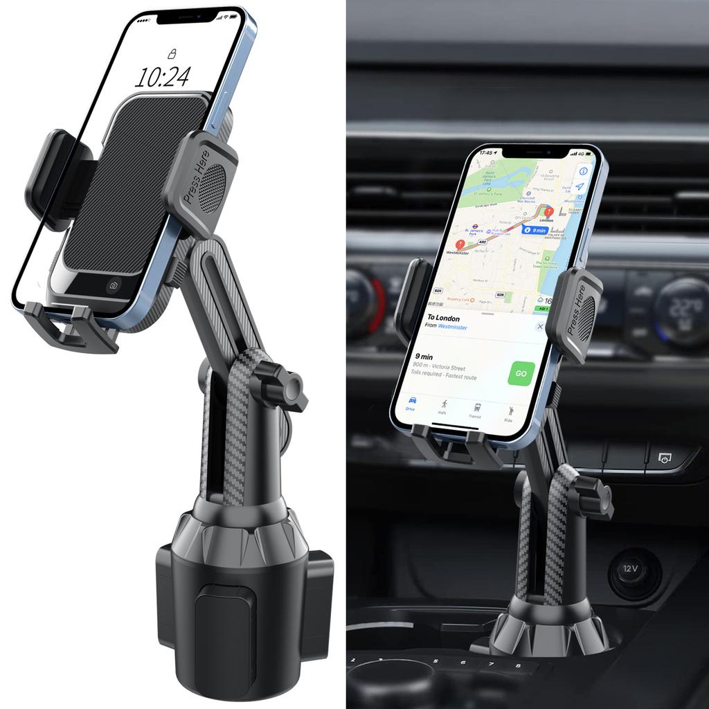ML238 Verstellbarer Langhals Auto-Becherhalter Handyhalterung 360 Grad Drehung Universelle Smartphone-Halterung