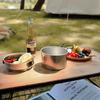 Stackable 304 Stainless Steel Camping Cookware Set - Includes Pot, Pan, Water Cup, and Tableware