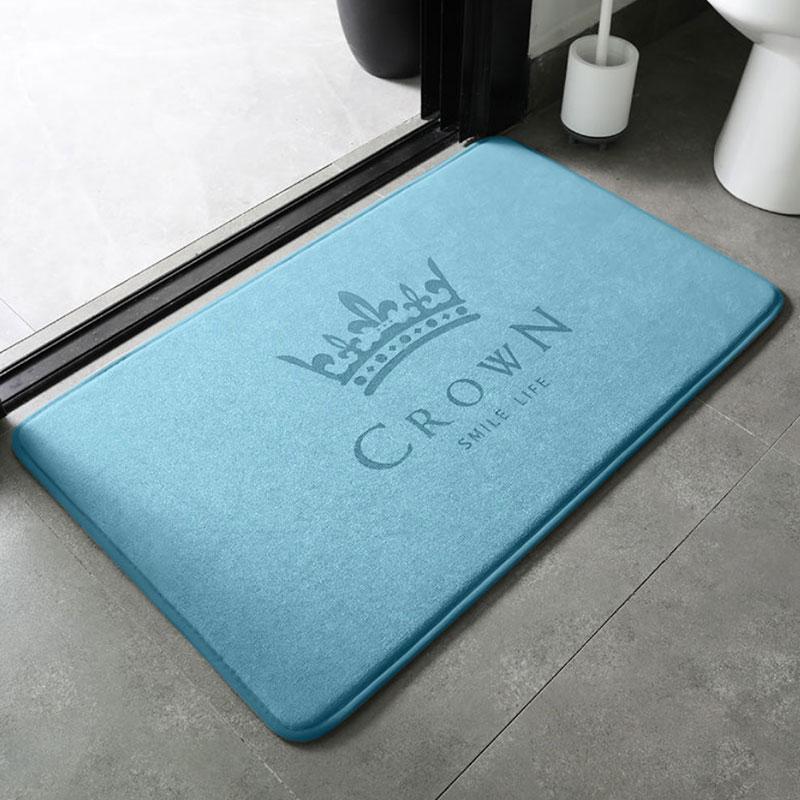 Bathroom Indoor Thickened Absorbent Floor Mat Area Rg Non-slip Floor Mat Toilet Kitchen Door Mat Bedroom Carpet Home Mat