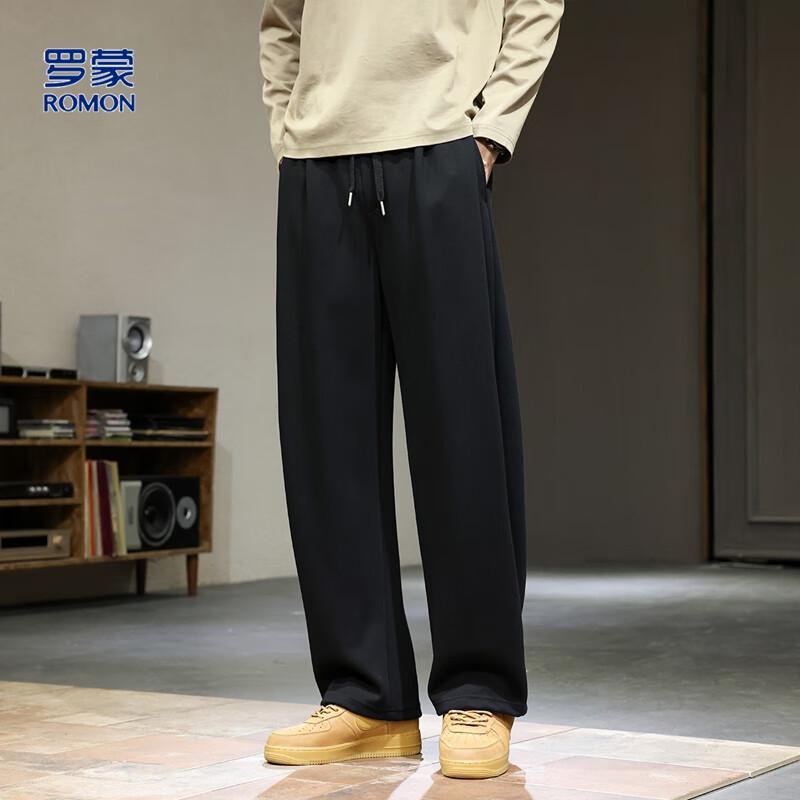 

Romons Men s Loose Fit Wide-Leg Casual Pants 3XL