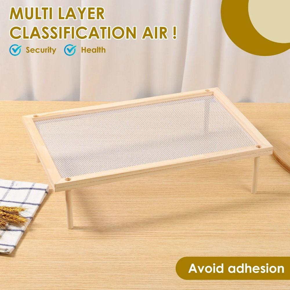 Stackable 2-Tier Food-Dryer Holder Detachable Mesh Food Dryer Holder Baking Pastry