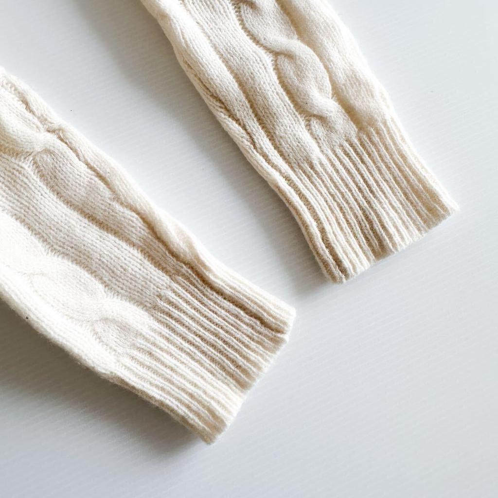 Usato  [Cashmere] POLO RALPH LAUREN Maglia a trecce Bianca S Lana Cashmere
